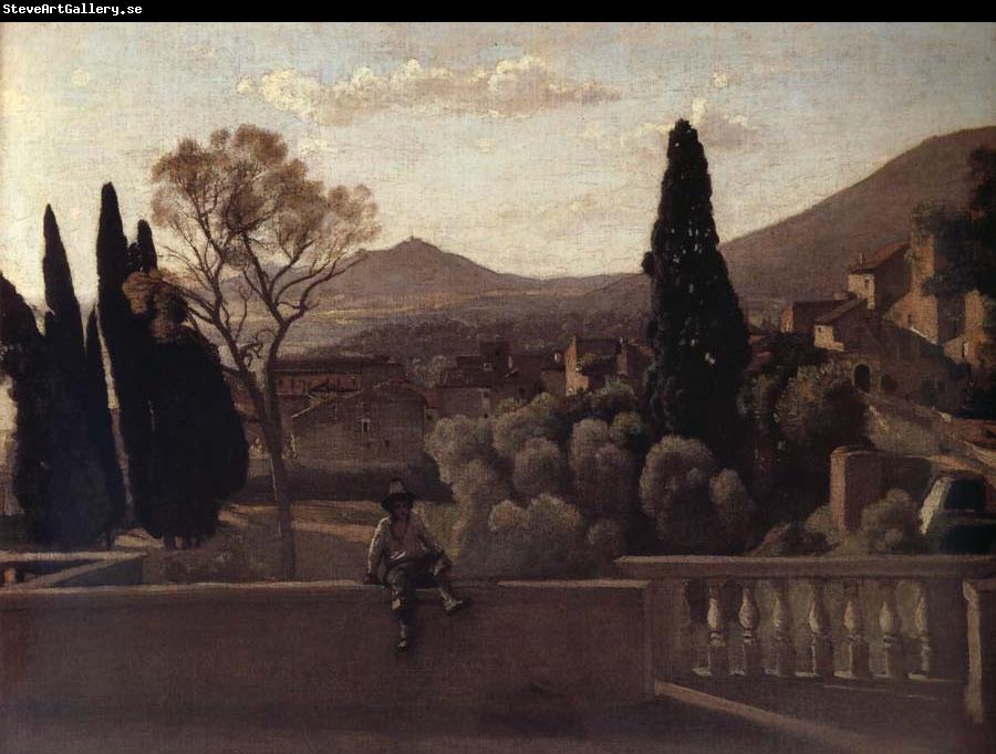 Corot Camille Tivoli The gardens of the village